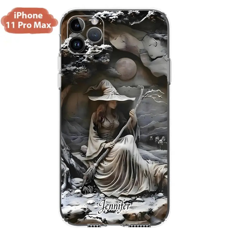Personalized Witch Phone Case - Halloween/Birthday Gift Idea For Yourself, Witch Lovers - Case For iPhone/Samsung