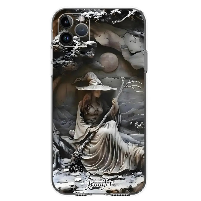 Personalized Witch Phone Case - Halloween/Birthday Gift Idea For Yourself, Witch Lovers - Case For iPhone/Samsung