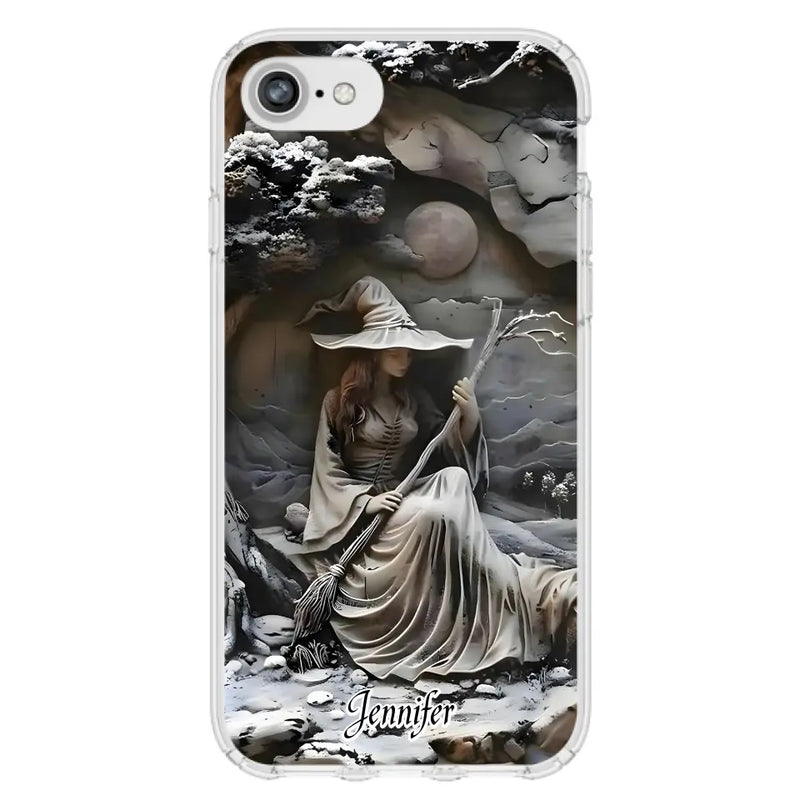 Personalized Witch Phone Case - Halloween/Birthday Gift Idea For Yourself, Witch Lovers - Case For iPhone/Samsung