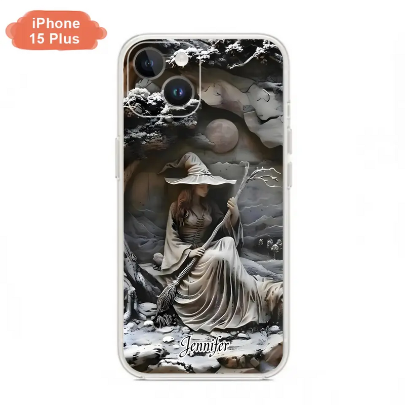 Personalized Witch Phone Case - Halloween/Birthday Gift Idea For Yourself, Witch Lovers - Case For iPhone/Samsung