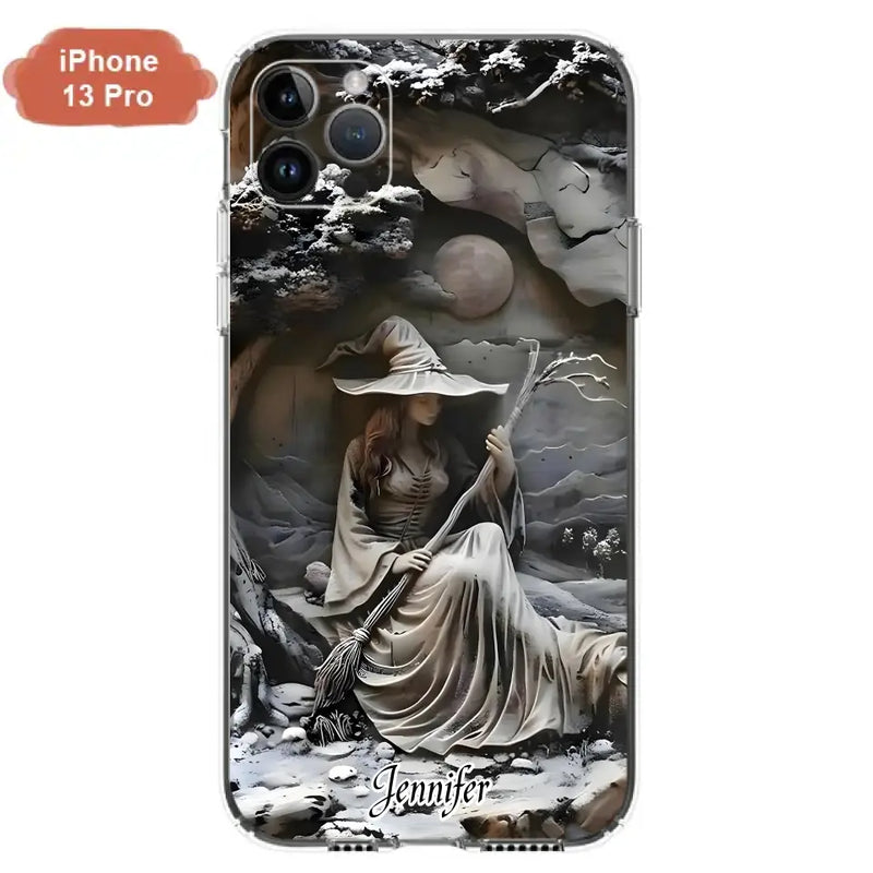 Personalized Witch Phone Case - Halloween/Birthday Gift Idea For Yourself, Witch Lovers - Case For iPhone/Samsung