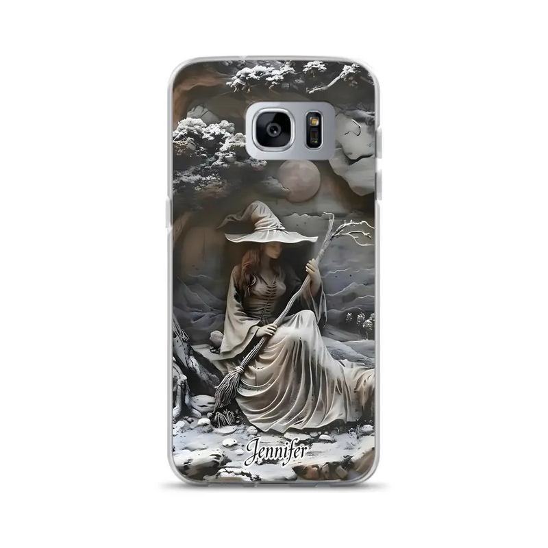 Personalized Witch Phone Case - Halloween/Birthday Gift Idea For Yourself, Witch Lovers - Case For iPhone/Samsung