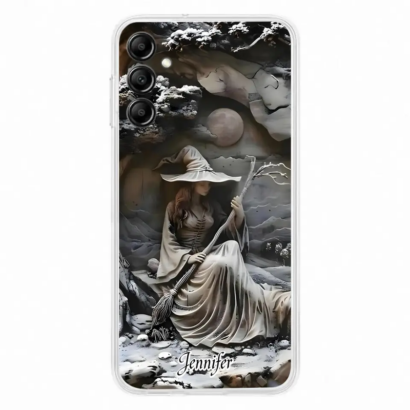 Personalized Witch Phone Case - Halloween/Birthday Gift Idea For Yourself, Witch Lovers - Case For iPhone/Samsung