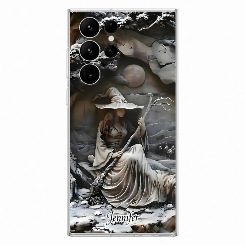 Personalized Witch Phone Case - Halloween/Birthday Gift Idea For Yourself, Witch Lovers - Case For iPhone/Samsung