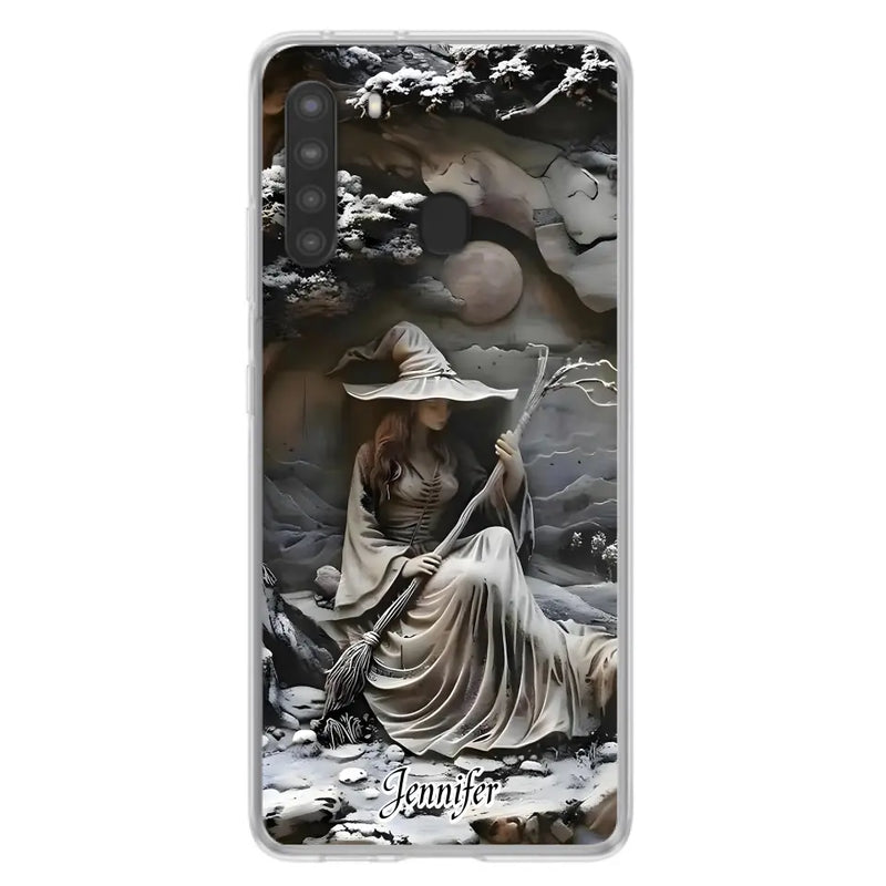 Personalized Witch Phone Case - Halloween/Birthday Gift Idea For Yourself, Witch Lovers - Case For iPhone/Samsung