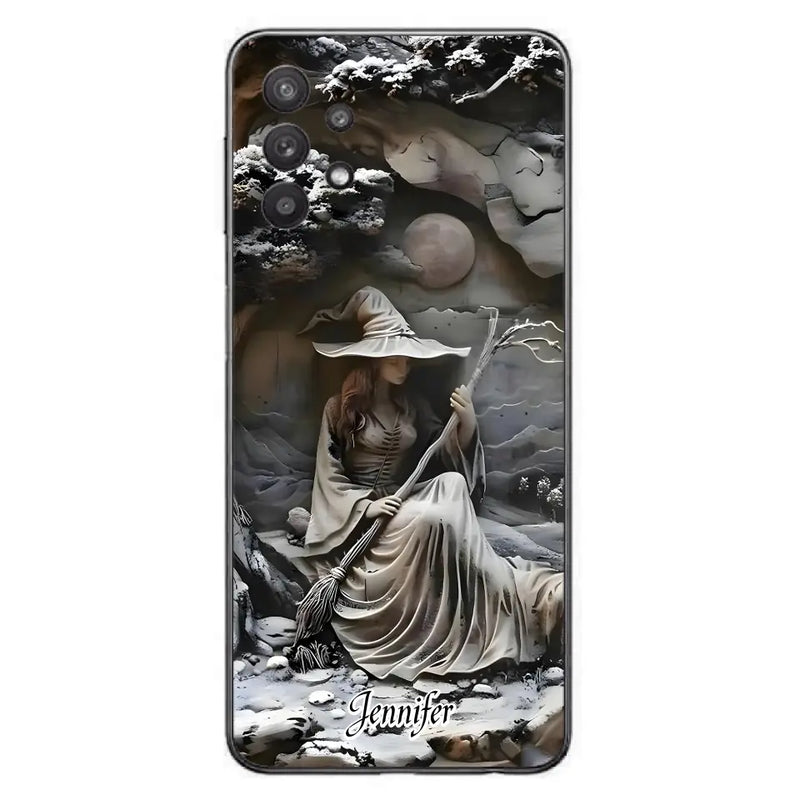 Personalized Witch Phone Case - Halloween/Birthday Gift Idea For Yourself, Witch Lovers - Case For iPhone/Samsung