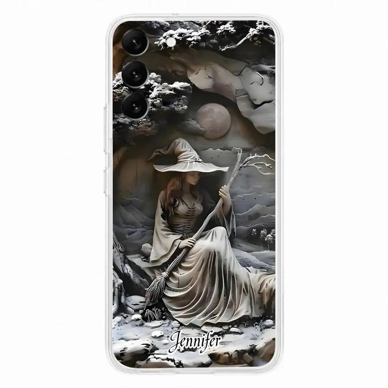 Personalized Witch Phone Case - Halloween/Birthday Gift Idea For Yourself, Witch Lovers - Case For iPhone/Samsung