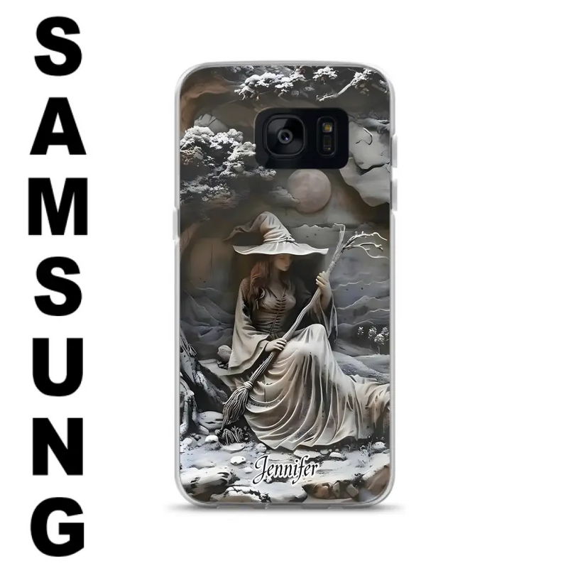 Personalized Witch Phone Case - Halloween/Birthday Gift Idea For Yourself, Witch Lovers - Case For iPhone/Samsung
