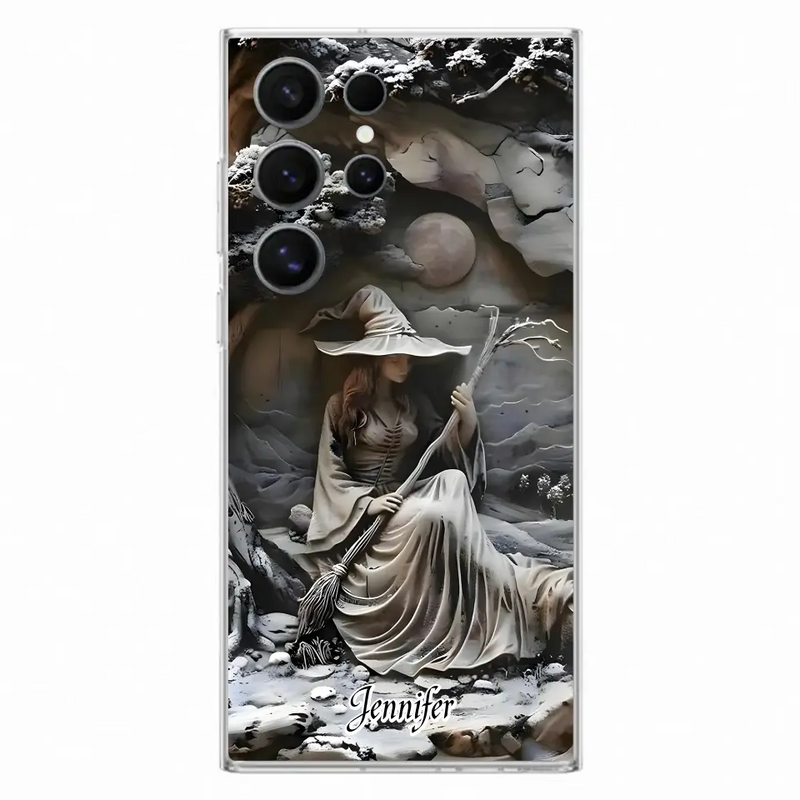 Personalized Witch Phone Case - Halloween/Birthday Gift Idea For Yourself, Witch Lovers - Case For iPhone/Samsung