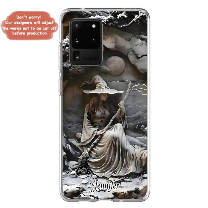 Personalized Witch Phone Case - Halloween/Birthday Gift Idea For Yourself, Witch Lovers - Case For iPhone/Samsung