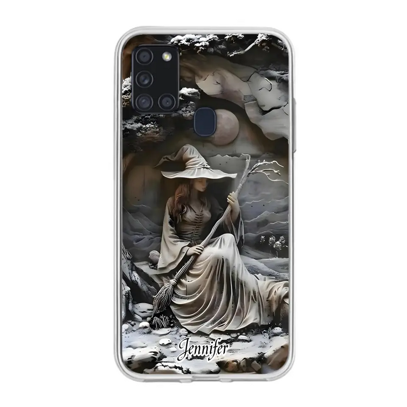 Personalized Witch Phone Case - Halloween/Birthday Gift Idea For Yourself, Witch Lovers - Case For iPhone/Samsung