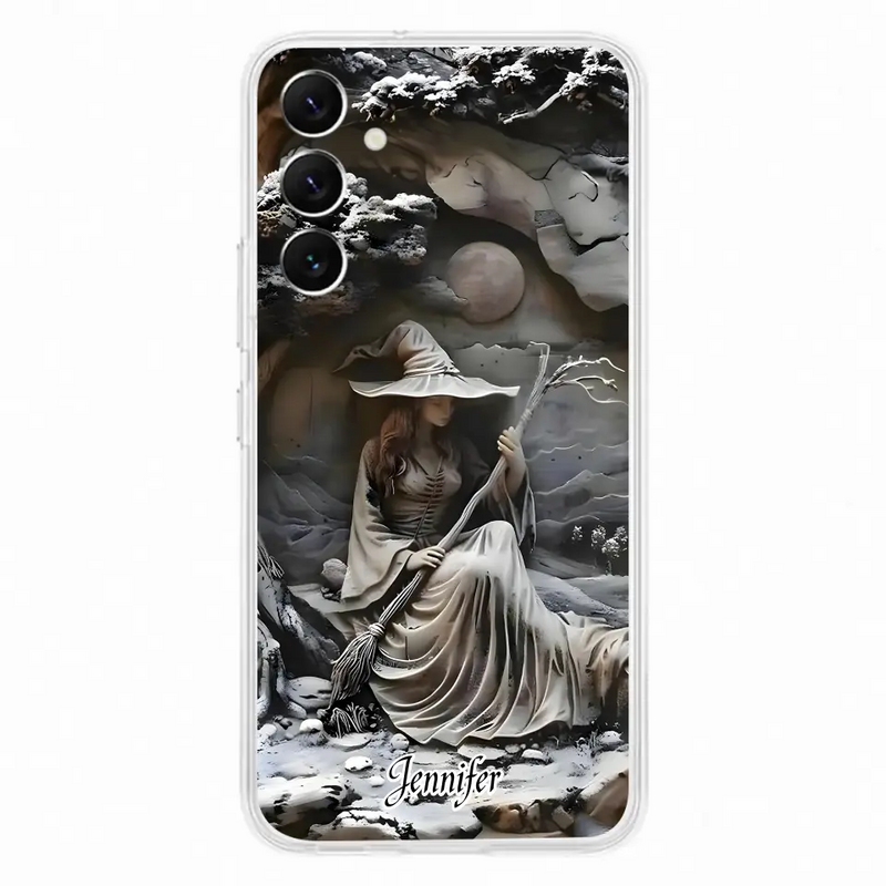 Personalized Witch Phone Case - Halloween/Birthday Gift Idea For Yourself, Witch Lovers - Case For iPhone/Samsung