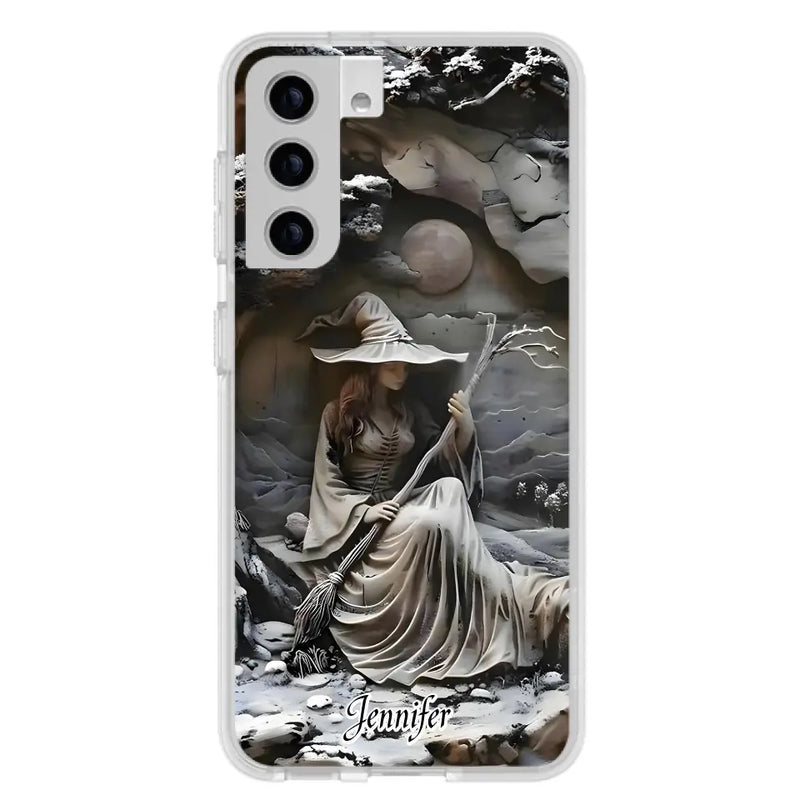 Personalized Witch Phone Case - Halloween/Birthday Gift Idea For Yourself, Witch Lovers - Case For iPhone/Samsung