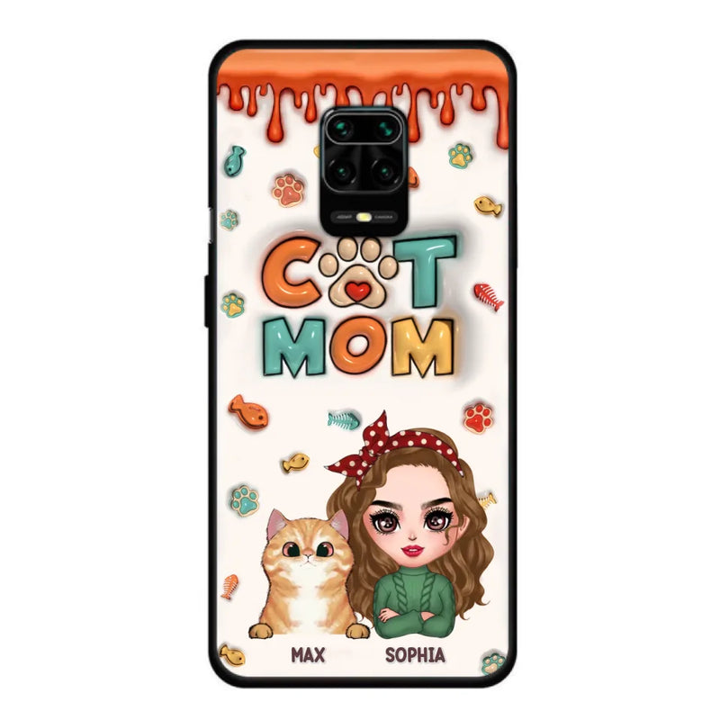 Personalized Cat Mom Oppo/Xiaomi/Huawei Phone Case - Christmas Gift Idea For Cat Lover - Up to 4 Cats