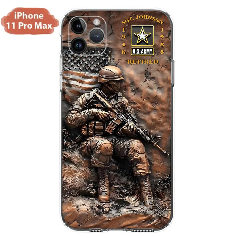 Personalized Veteran Phone Case - Retired Gift Idea For Veteran - Case For iPhone/Samsung