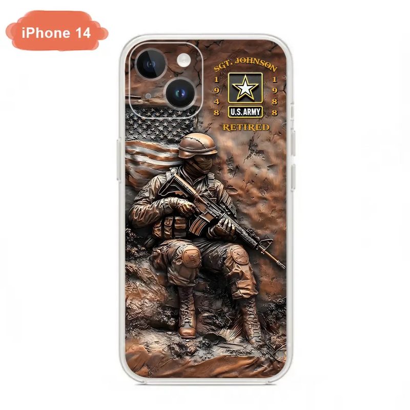 Personalized Veteran Phone Case - Retired Gift Idea For Veteran - Case For iPhone/Samsung