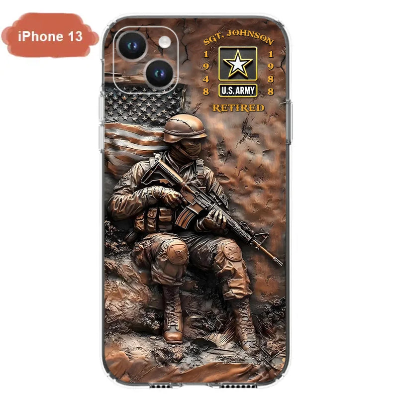 Personalized Veteran Phone Case - Retired Gift Idea For Veteran - Case For iPhone/Samsung