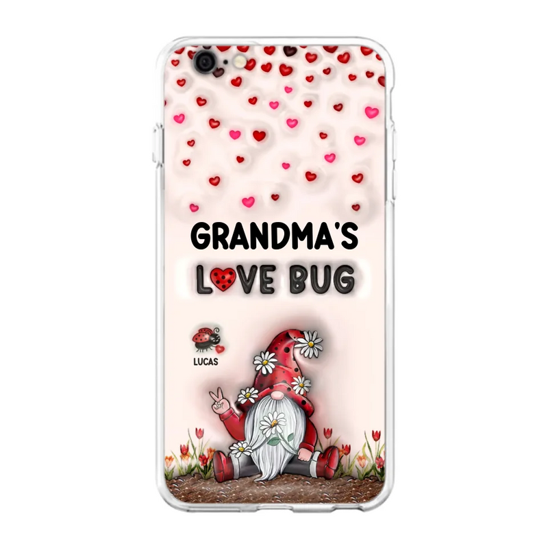 Personalized Grandma's Love Bugs Phone Case - Up to 12 Kids - Mother's Day Gift Idea for Grandma/Mom - Case for iPhone/Samsung