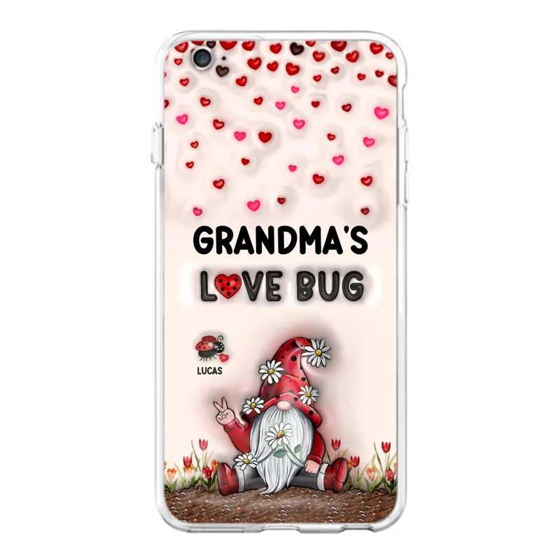 Personalized Grandma's Love Bugs Phone Case - Up to 12 Kids - Mother's Day Gift Idea for Grandma/Mom - Case for iPhone/Samsung