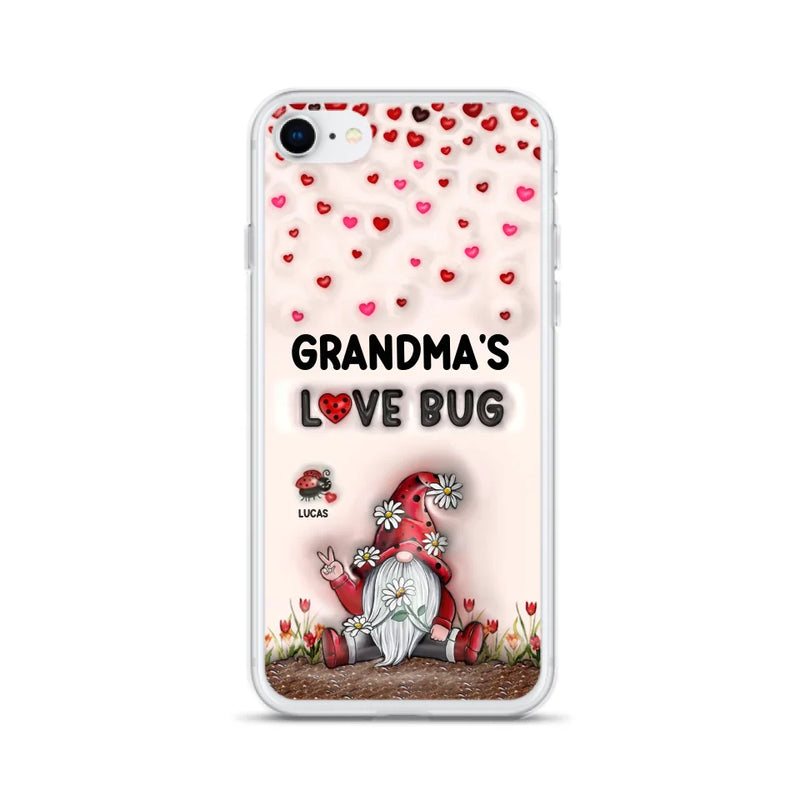 Personalized Grandma's Love Bugs Phone Case - Up to 12 Kids - Mother's Day Gift Idea for Grandma/Mom - Case for iPhone/Samsung