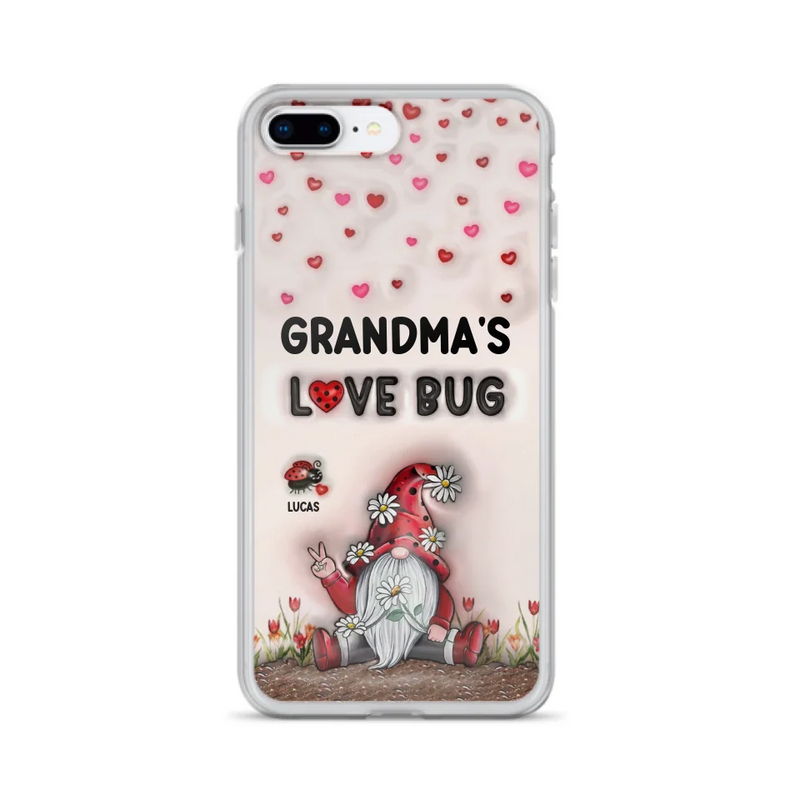 Personalized Grandma's Love Bugs Phone Case - Up to 12 Kids - Mother's Day Gift Idea for Grandma/Mom - Case for iPhone/Samsung