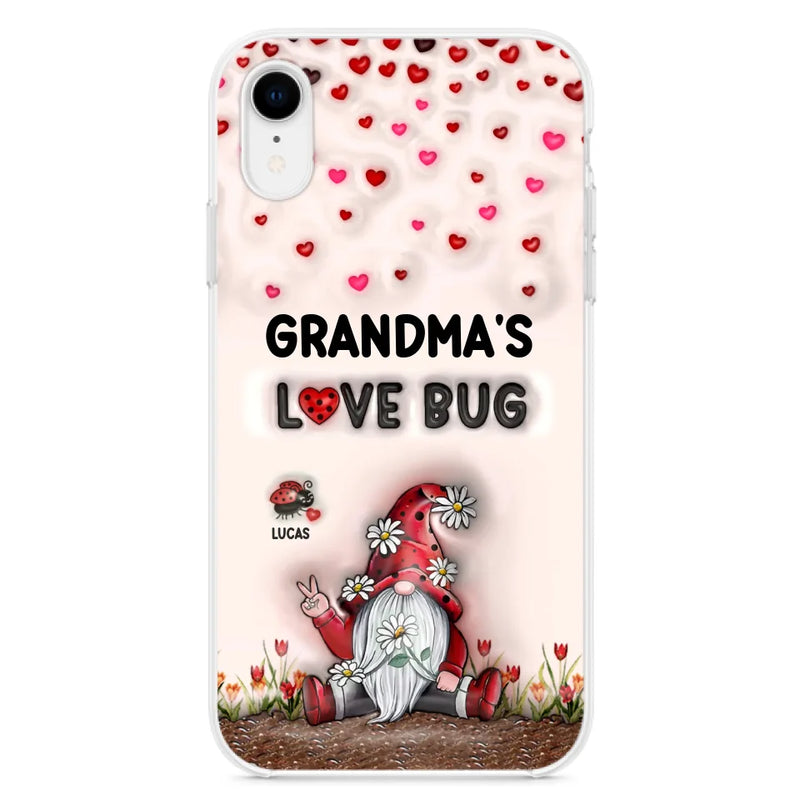 Personalized Grandma's Love Bugs Phone Case - Up to 12 Kids - Mother's Day Gift Idea for Grandma/Mom - Case for iPhone/Samsung