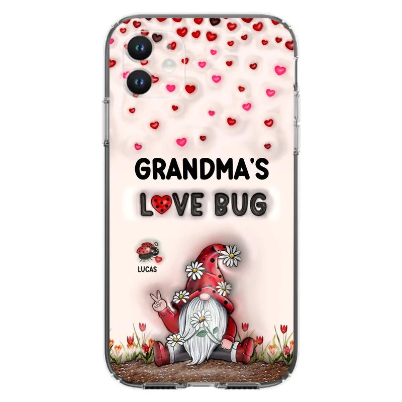 Personalized Grandma's Love Bugs Phone Case - Up to 12 Kids - Mother's Day Gift Idea for Grandma/Mom - Case for iPhone/Samsung