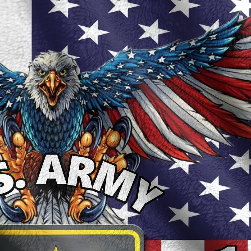 Personalized Veteran Quilt/Fleece Throw Blanket - Gift Idea For Veteran
