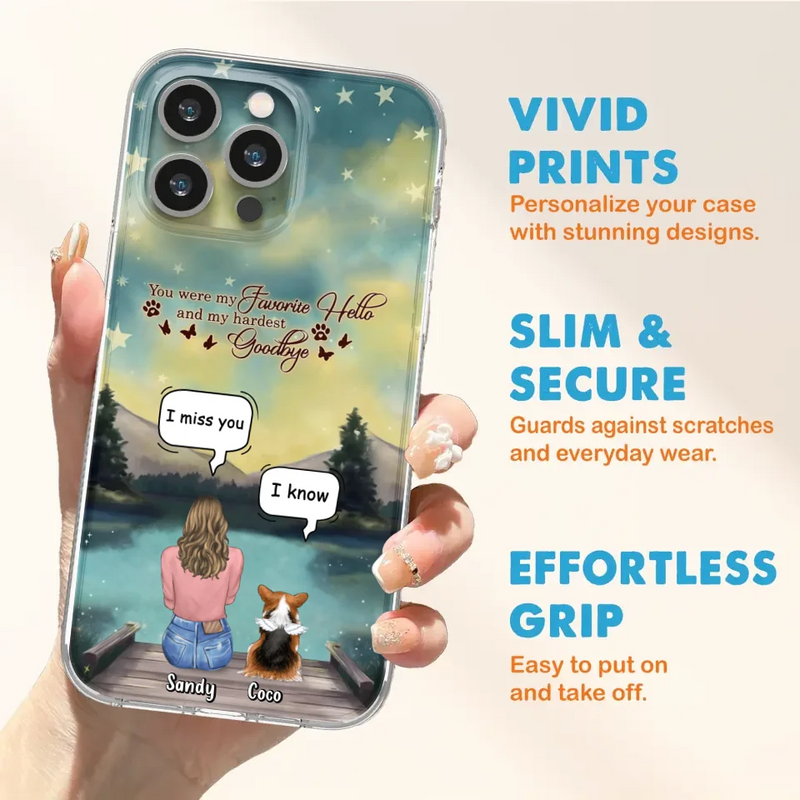 Personalized Memorial Pet Phone Case - Memorial Gift Idea For Pet Lover - Up to 4 Pets - Gift Idea For Dog/Cat Lover - Your Wings Were Ready But Our Hearts Were Not - Case For iPhone And Samsung