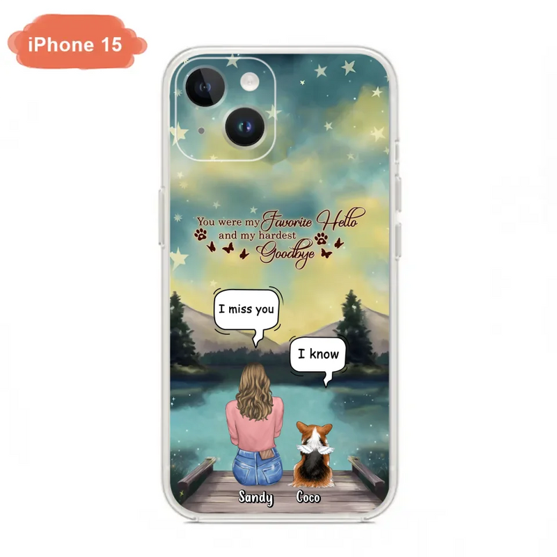 Personalized Memorial Pet Phone Case - Memorial Gift Idea For Pet Lover - Up to 4 Pets - Gift Idea For Dog/Cat Lover - Your Wings Were Ready But Our Hearts Were Not - Case For iPhone And Samsung