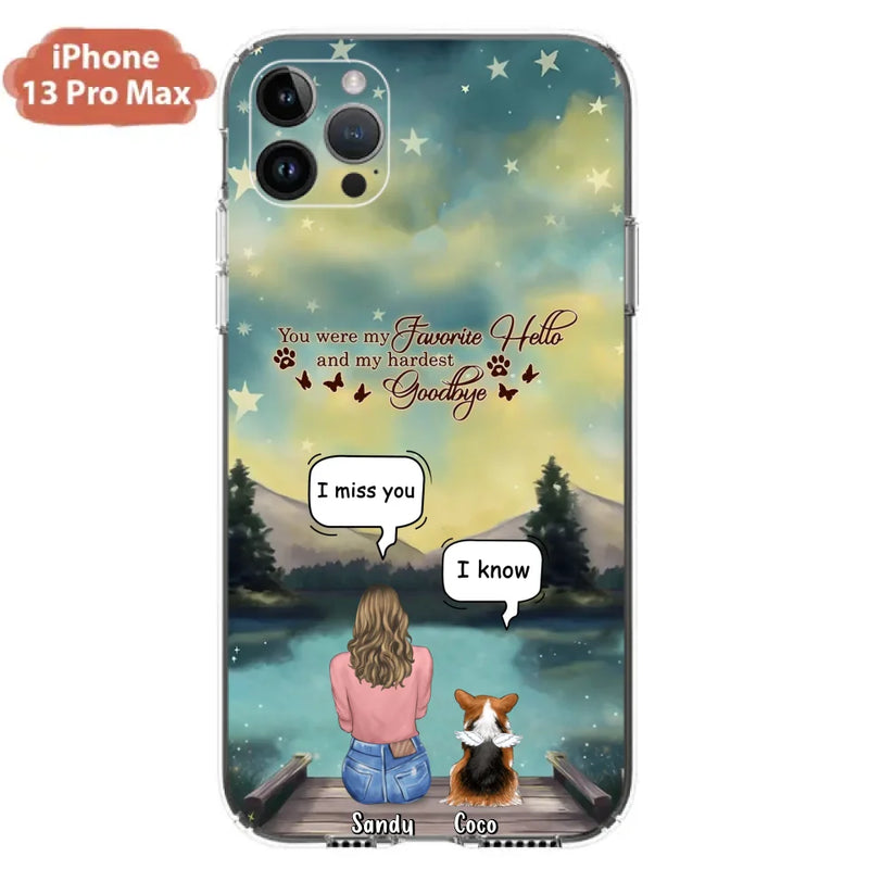 Personalized Memorial Pet Phone Case - Memorial Gift Idea For Pet Lover - Up to 4 Pets - Gift Idea For Dog/Cat Lover - Your Wings Were Ready But Our Hearts Were Not - Case For iPhone And Samsung