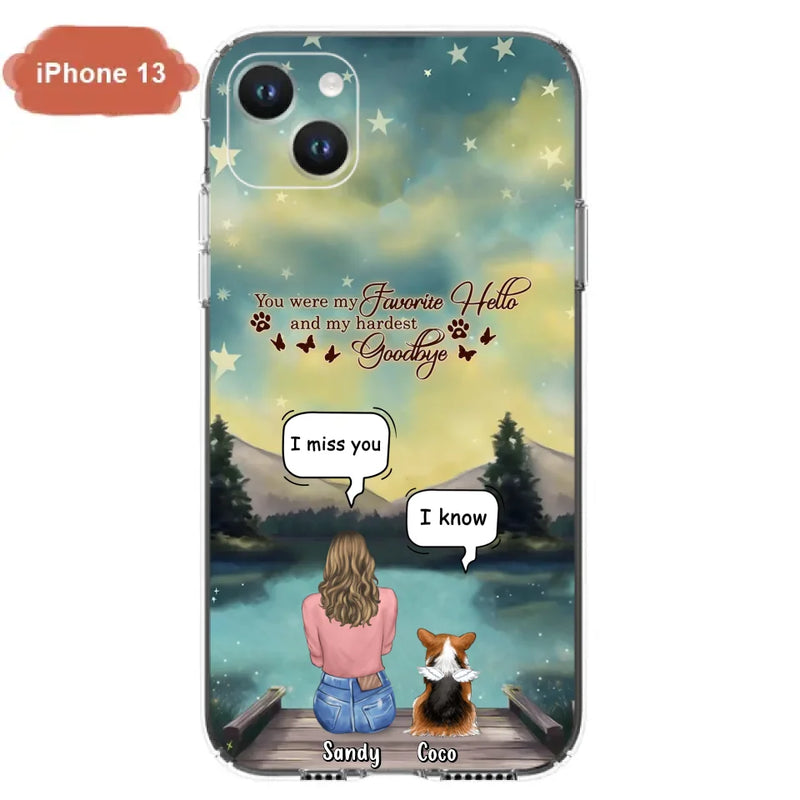 Personalized Memorial Pet Phone Case - Memorial Gift Idea For Pet Lover - Up to 4 Pets - Gift Idea For Dog/Cat Lover - Your Wings Were Ready But Our Hearts Were Not - Case For iPhone And Samsung