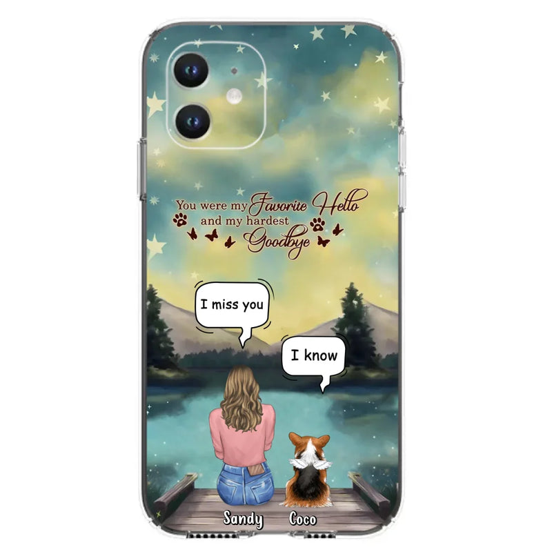 Personalized Memorial Pet Phone Case - Memorial Gift Idea For Pet Lover - Up to 4 Pets - Gift Idea For Dog/Cat Lover - Your Wings Were Ready But Our Hearts Were Not - Case For iPhone And Samsung