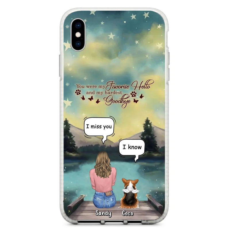 Personalized Memorial Pet Phone Case - Memorial Gift Idea For Pet Lover - Up to 4 Pets - Gift Idea For Dog/Cat Lover - Your Wings Were Ready But Our Hearts Were Not - Case For iPhone And Samsung