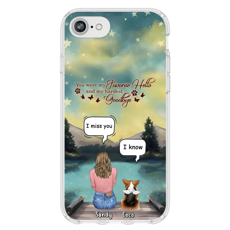 Personalized Memorial Pet Phone Case - Memorial Gift Idea For Pet Lover - Up to 4 Pets - Gift Idea For Dog/Cat Lover - Your Wings Were Ready But Our Hearts Were Not - Case For iPhone And Samsung