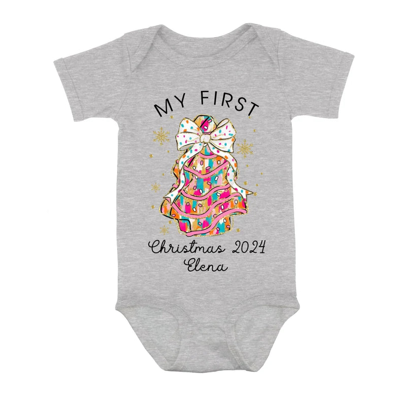 Personalized Christmas Baby Onesie - Gift Idea For Your Baby/Christmas - My First Christmas 2024
