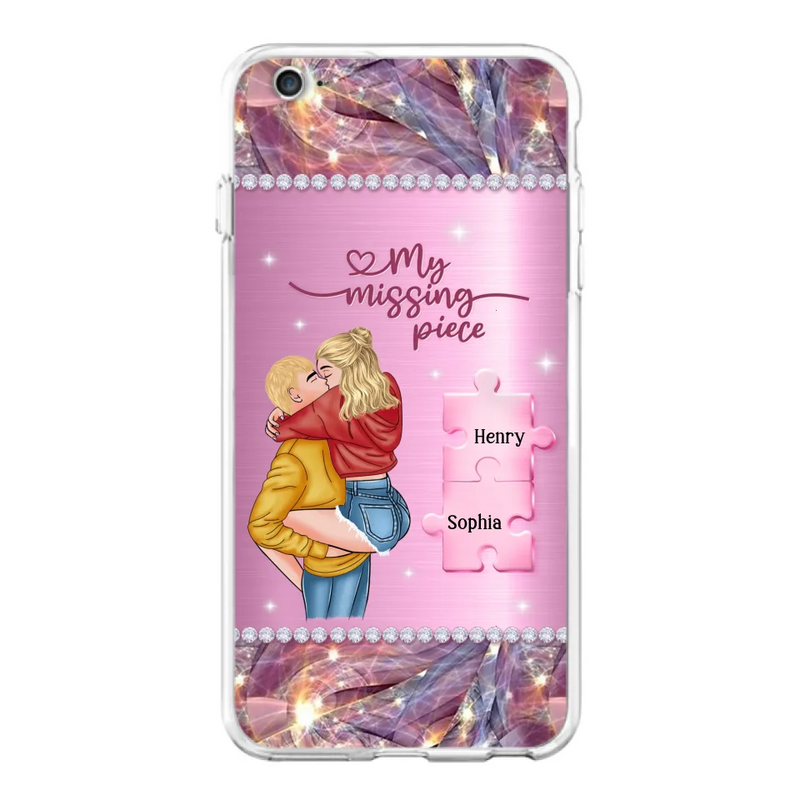 Custom Personalized Couple iPhone/ Samsung Phone Case - Gift Idea For Couple/ Christmas - My Missing Piece