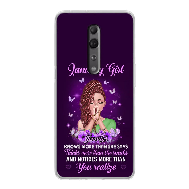 Personalized Birthday Girl Phone Case - Gift Idea For Girl/Friend/Daughter - Knows More Than She Says - Case For Xiaomi/Oppo/Huawei