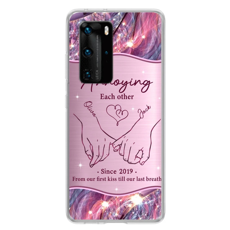 Custom Personalized Couple Phone Case For Xiaomi/ Oppo/ Huawei - Gift Idea For Couple - Annoying Each Other
