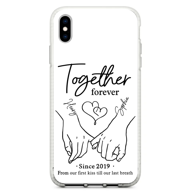 Custom Personalized Couple Phone Case For iPhone/ Samsung - Gift Idea For Couple - Together Forever
