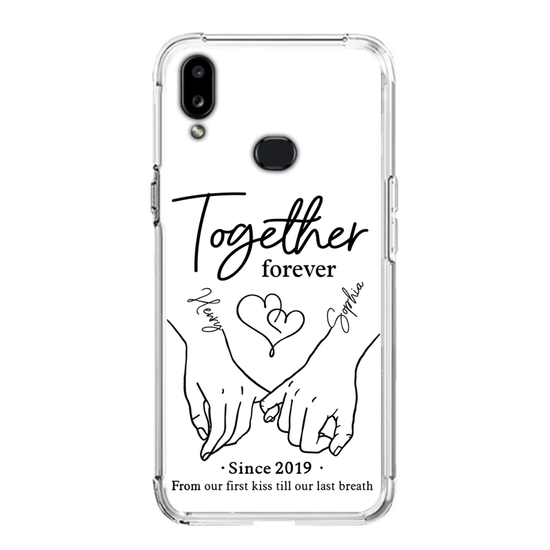 Custom Personalized Couple Phone Case For iPhone/ Samsung - Gift Idea For Couple - Together Forever