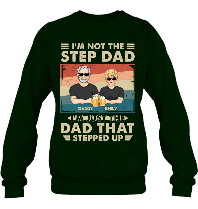 Personalized Step Dad Shirt/Sweater/Hoodie - Dad With Up To 4 Children - Father's Day Gift Idea For Step Dad