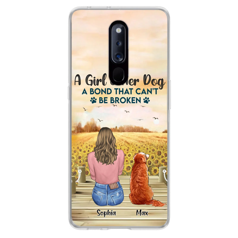 Custom Personalized Dog Mom Phone Case - Gift Idea For Dog Lover - A Girl & Her Dog A Bond That Can't Be Broken - Case For Xiaomi/ Oppo/ Huawei