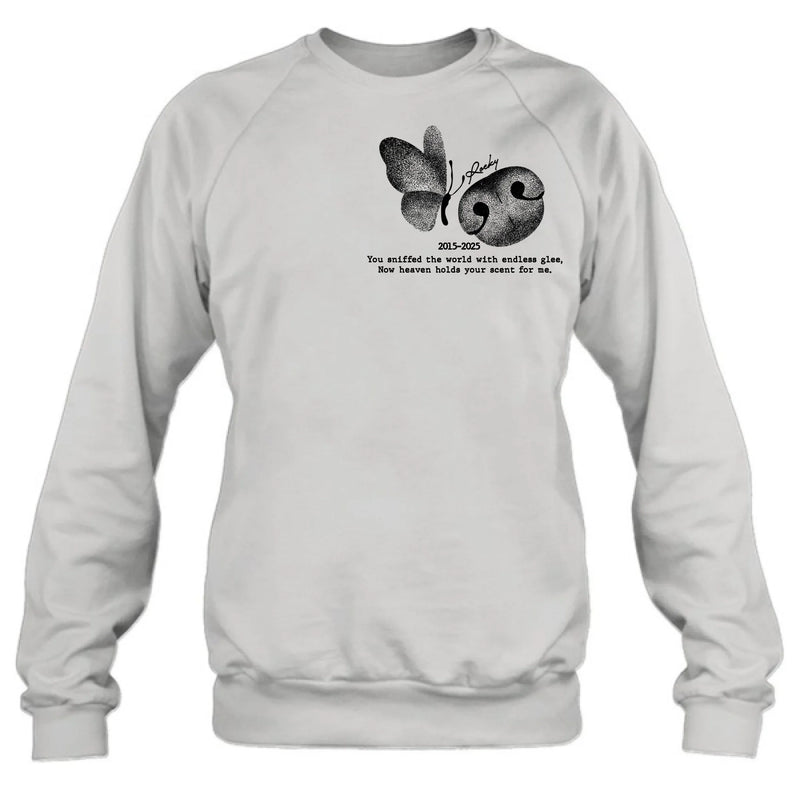 Personalized Memorial Dog Nose T-Shirt/ Sweatshirt/ Hoodie - Memorial Gift Idea For Dog Lovers - Forever In My Heart