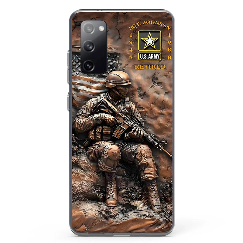 Personalized Veteran Phone Case - Retired Gift Idea For Veteran - Case For iPhone/Samsung
