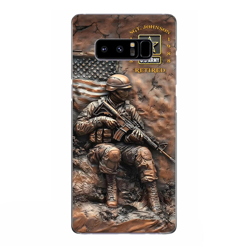Personalized Veteran Phone Case - Retired Gift Idea For Veteran - Case For iPhone/Samsung