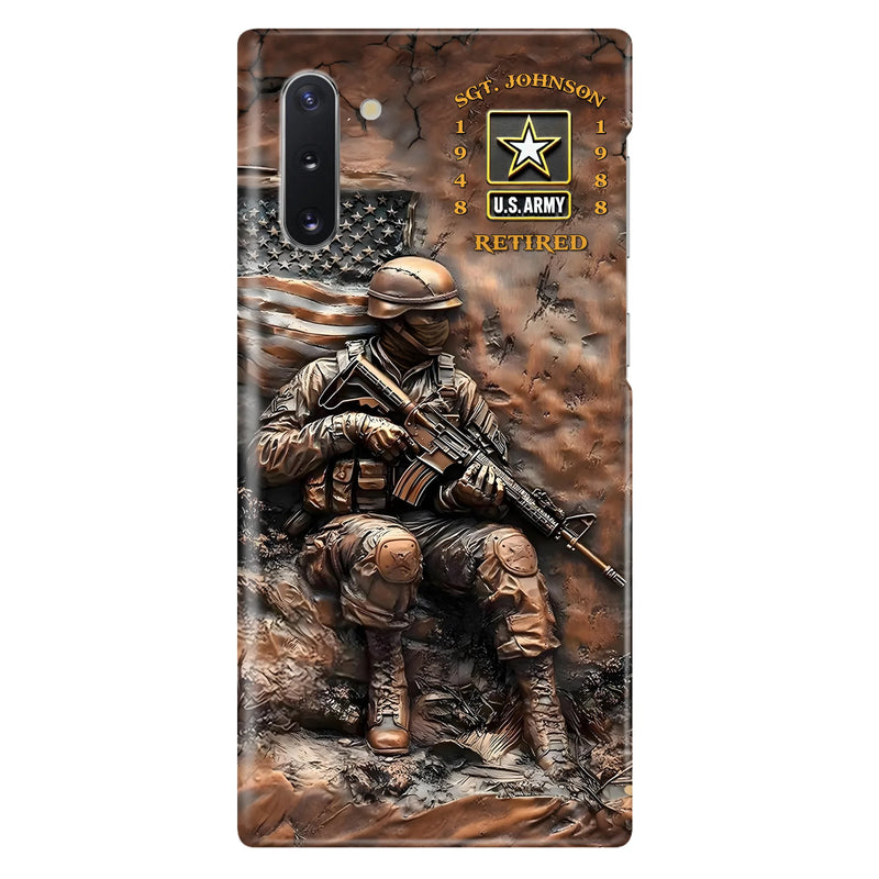 Personalized Veteran Phone Case - Retired Gift Idea For Veteran - Case For iPhone/Samsung