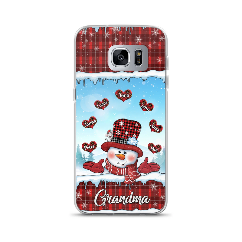 Personalized Grandma Children Phone Case - Christmas Gift For Grandma/Mom - Up to 7 Kids - Case For iPhone/Samsung