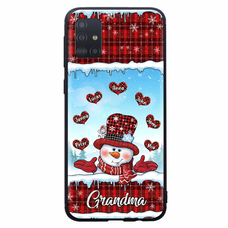 Personalized Grandma Children Phone Case - Christmas Gift For Grandma/Mom - Up to 7 Kids - Case For iPhone/Samsung
