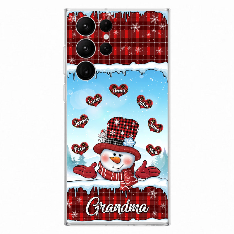 Personalized Grandma Children Phone Case - Christmas Gift For Grandma/Mom - Up to 7 Kids - Case For iPhone/Samsung